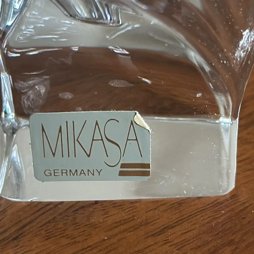 Mikasa Crystal Tulip Flower Taper Candle Holders!